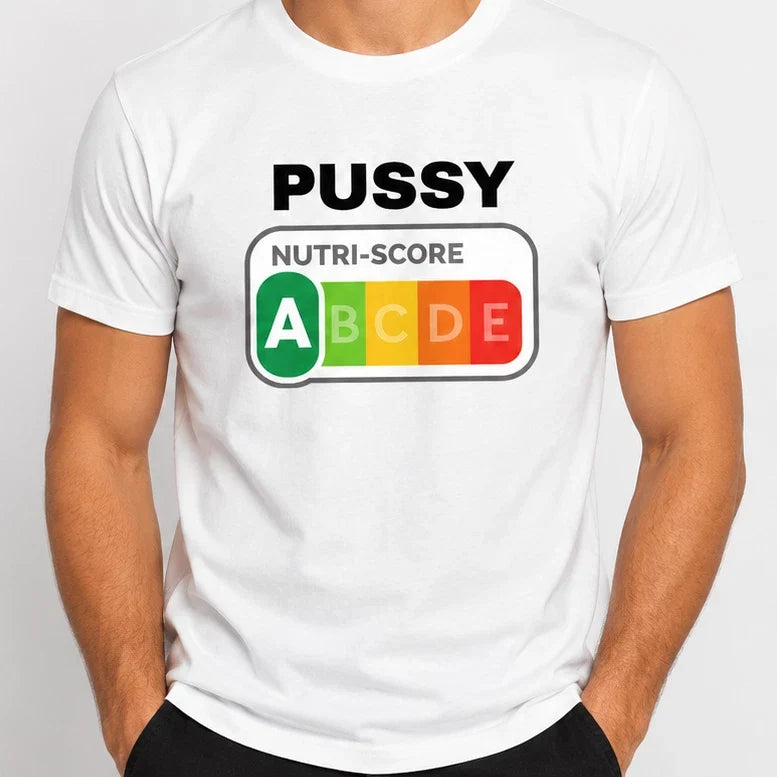 Pussy Health Score T-Shirt Funny Boyfriend Husband Graphic White Tee Cotton Men Unisex T-shirt, Sweatshirt, Hoodie, Long Sleeve Tee - T-Shirt, Sweatshirt, Hoodie