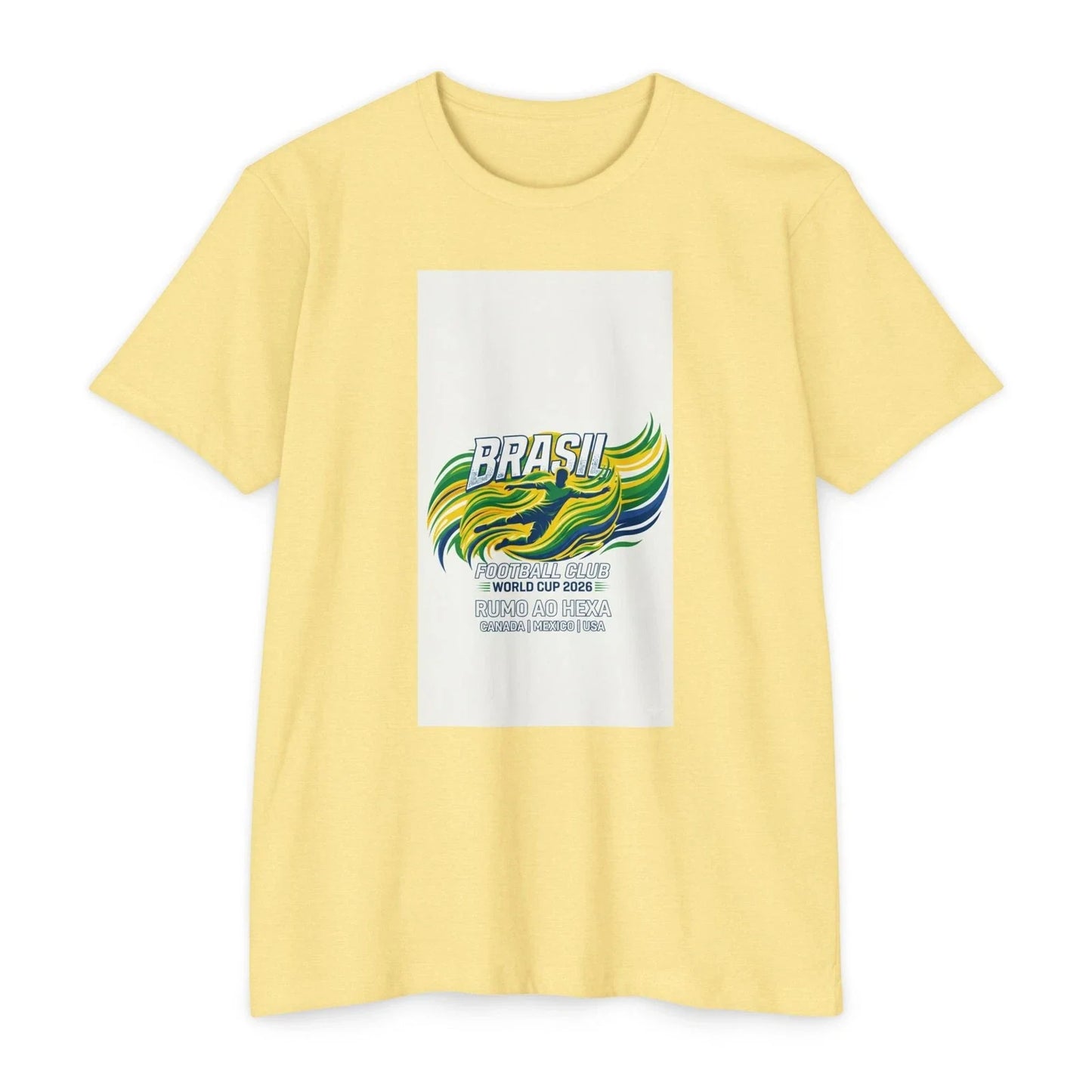 Brasil Wave Graphic T-Shirt | Soccer World Cup Design Unisex T-shirt, Sweatshirt, Hoodie, Long Sleeve Tee - T-Shirt, Sweatshirt, Hoodie