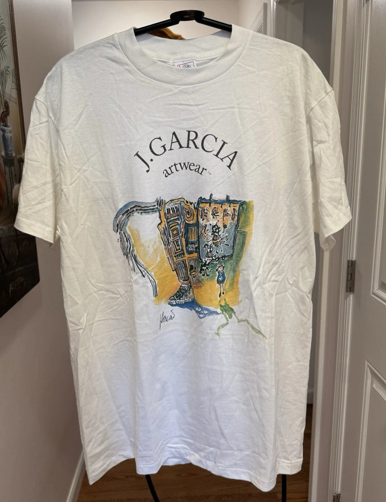 Vintage 90s Jerry J Garcia Artwear Special Olympics Grateful Dead T-Shirt Sz L Unisex T-shirt, Sweatshirt, Hoodie, Long Sleeve Tee - T-Shirt, Sweatshirt, Hoodie