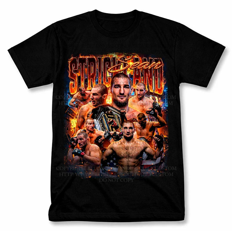 Sean Strickland UFC Graphic T Shirt Vintage Style MMA Fan Tee Unisex T-shirt, Sweatshirt, Hoodie, Long Sleeve Tee - T-Shirt, Sweatshirt, Hoodie