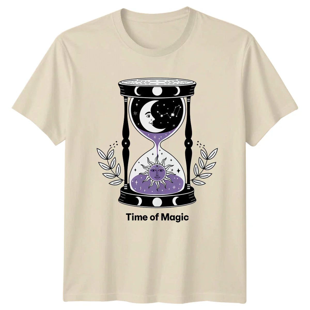Time Of Magic Celestial Hourglass Sun Moon Boho Magic T-Shirt Unisex T-shirt, Sweatshirt, Hoodie, Long Sleeve Tee - T-Shirt, Sweatshirt, Hoodie