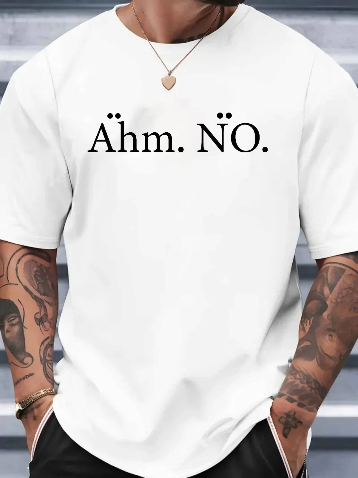 hm. N. Funny German Quote T-Shirt Minimalist Graphic Tee Sarcastic Unisex top Unisex T-shirt, Sweatshirt, Hoodie, Long Sleeve Tee - T-Shirt, Sweatshirt, Hoodie