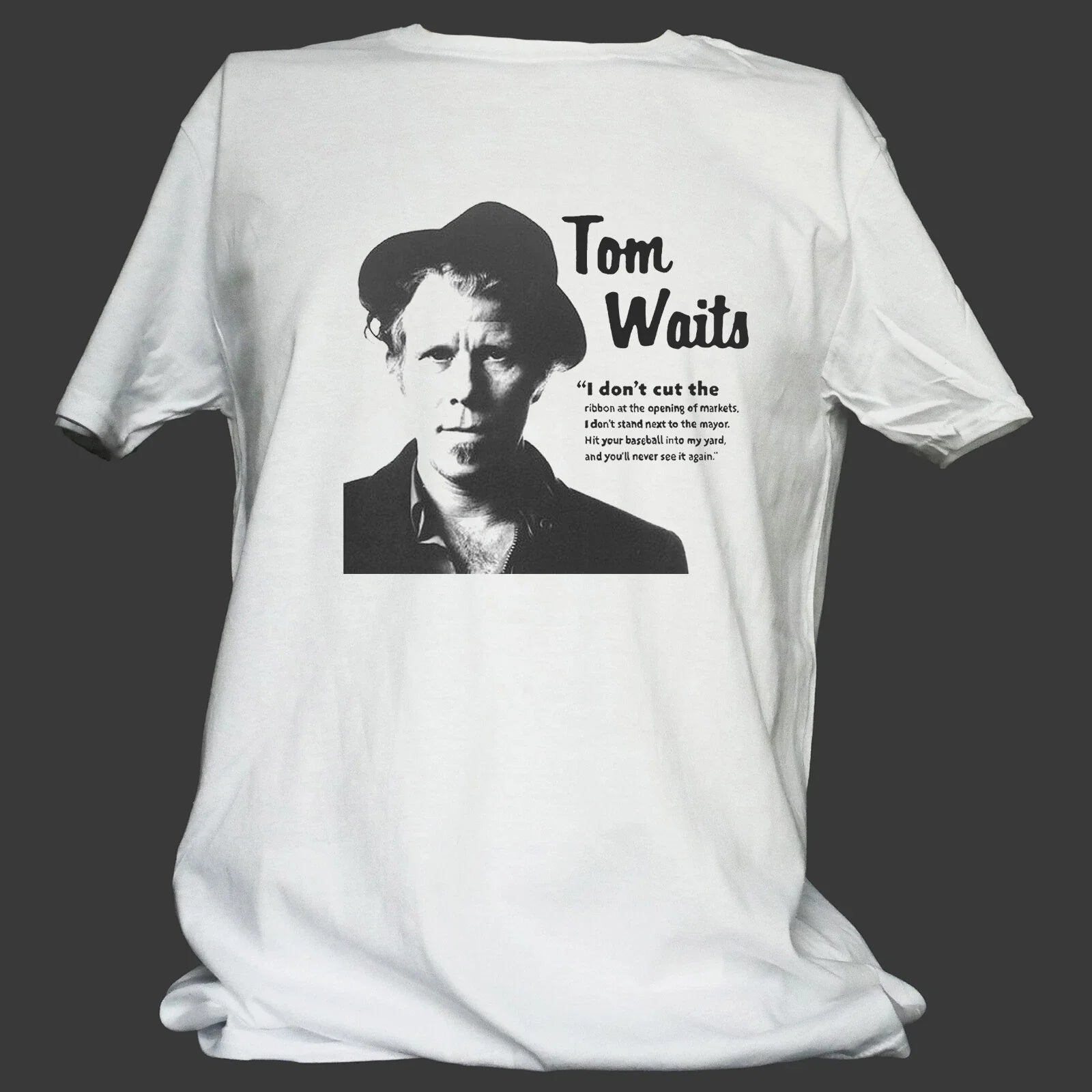 TOM WAITS BLUES PUNK ROCK T-SHIRT unisex S-3XL Unisex T-shirt, Sweatshirt, Hoodie, Long Sleeve Tee - T-Shirt, Sweatshirt, Hoodie
