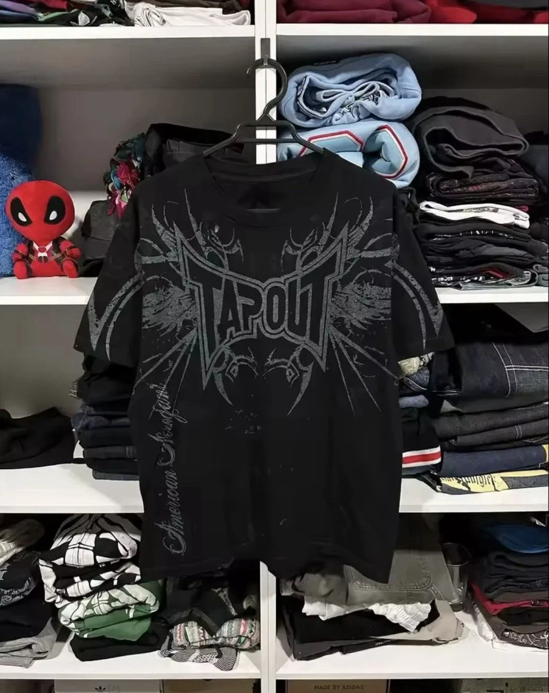 Mens Y2K Gothic Graphic T Shirt Streetwear TAPOUT Wing  Grunge Vinatage Tee Unisex T-shirt, Sweatshirt, Hoodie, Long Sleeve Tee - T-Shirt, Sweatshirt, Hoodie