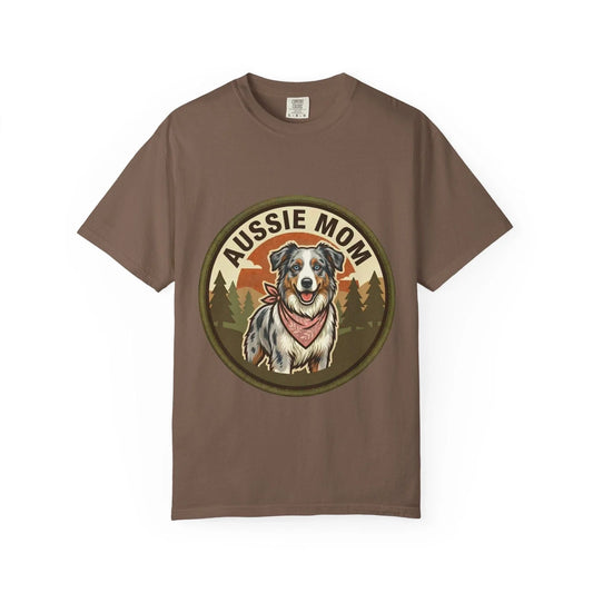 Australian Shepherd Mom T-Shirt Aussie Dog Gift Women Graphic Tee Mothers Day Unisex T-shirt, Sweatshirt, Hoodie, Long Sleeve Tee - T-Shirt, Sweatshirt, Hoodie