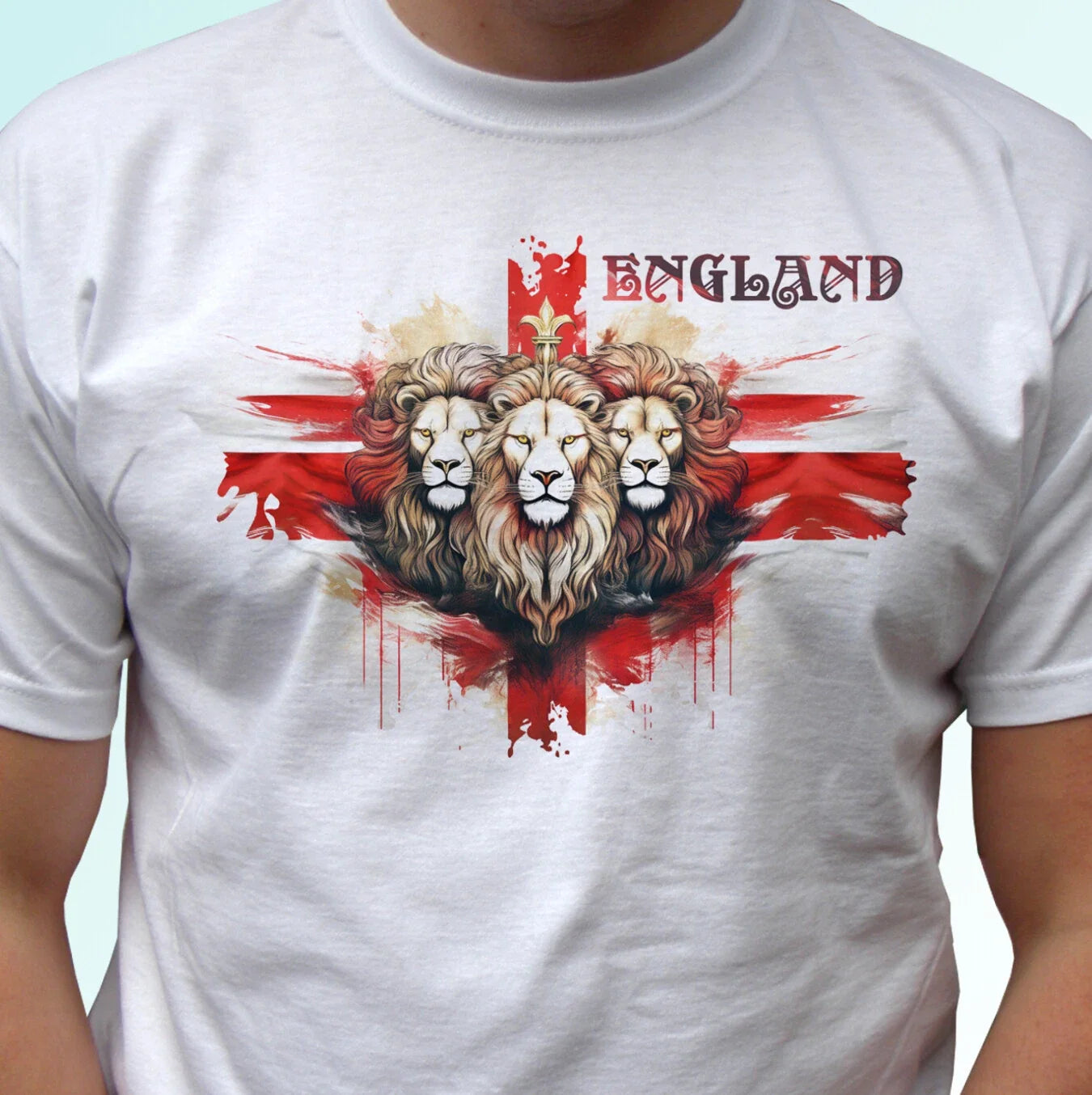 England Lions t shirt 3 lions top flag UK GB design patriotic art gift all sizes Unisex T-shirt, Sweatshirt, Hoodie, Long Sleeve Tee - T-Shirt, Sweatshirt, Hoodie