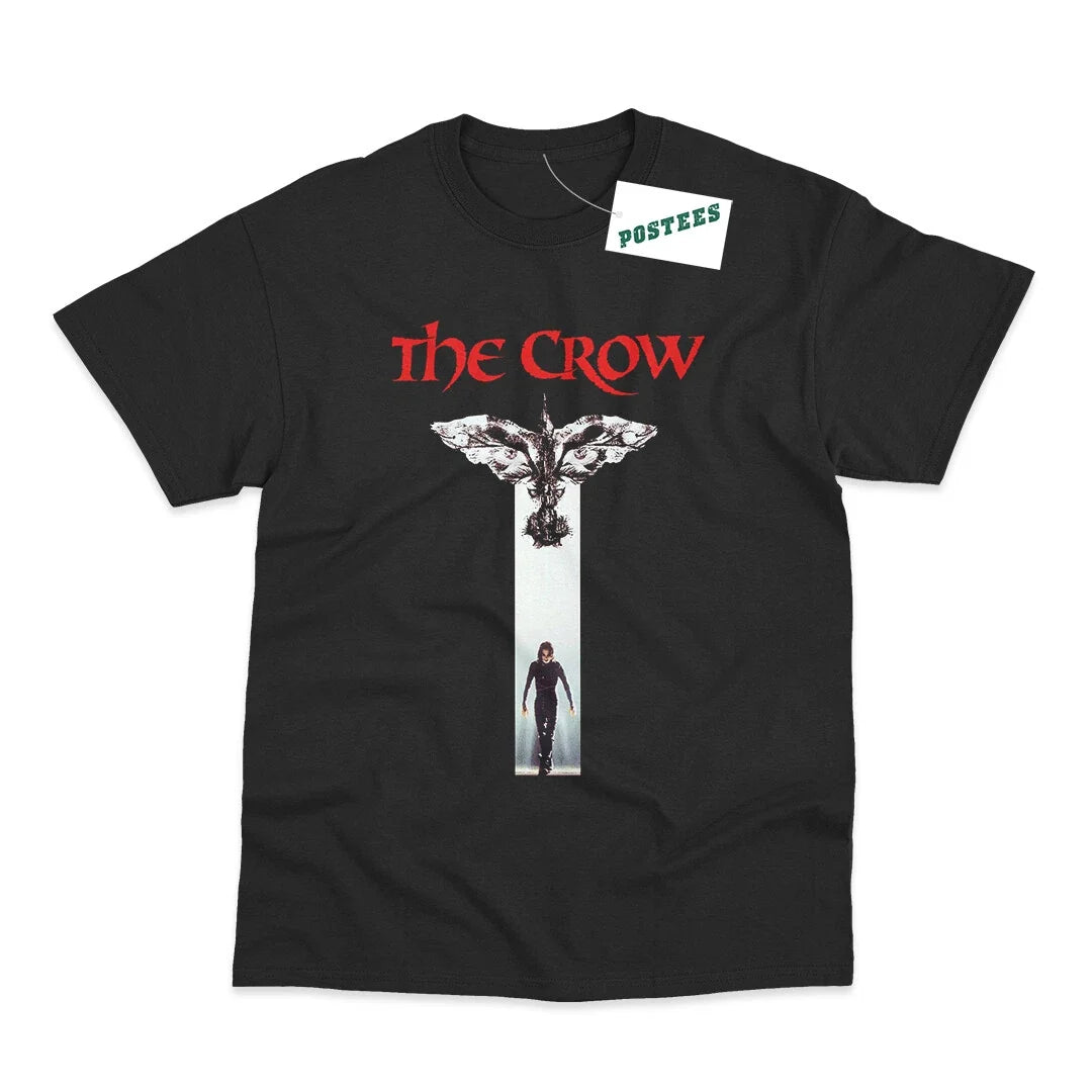 Retro Movie Poster Inspired By The Crow DTG Printed T-Shirt Unisex T-shirt, Sweatshirt, Hoodie, Long Sleeve Tee - T-Shirt, Sweatshirt, Hoodie