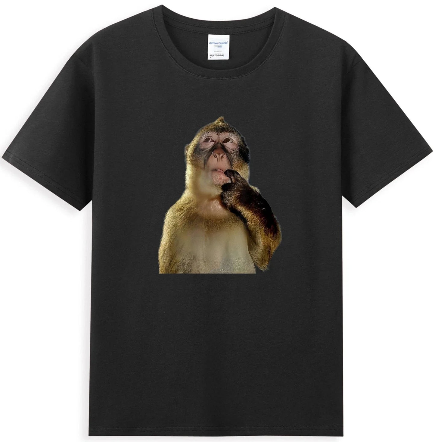 Thinking Monkey Funny Monkey Animal Graphic Men's T-Shirt Unisex T-shirt, Sweatshirt, Hoodie, Long Sleeve Tee - T-Shirt, Sweatshirt, Hoodie