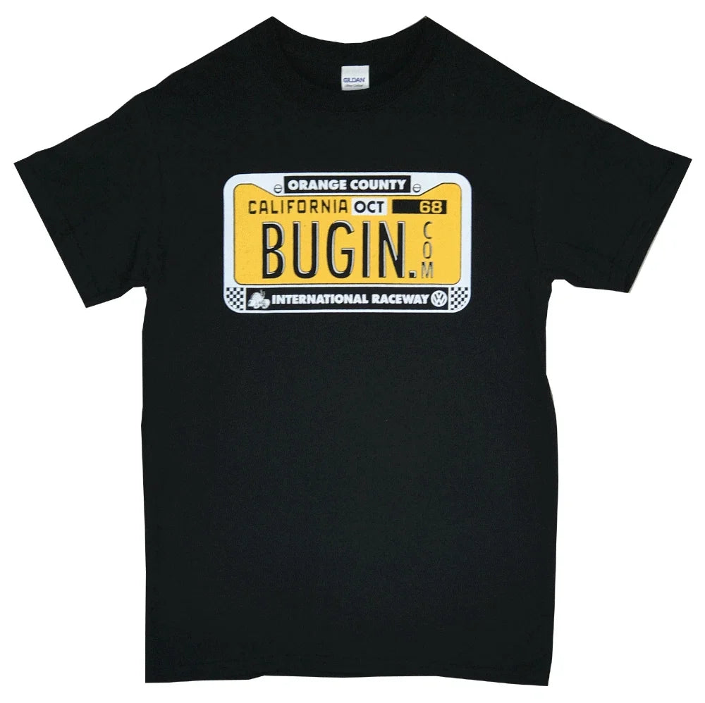BUG-IN "License Plate" Logo  T-Shirt - Volkswagen - VW - Air Cooled - Cal Look Unisex T-shirt, Sweatshirt, Hoodie, Long Sleeve Tee - T-Shirt, Sweatshirt, Hoodie