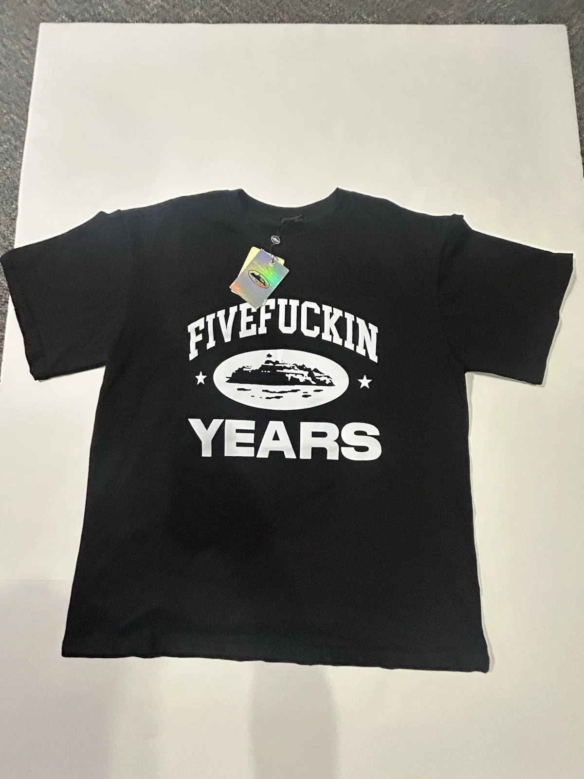 Black Five Fuckin Years Graphic Tee Shirt L Cotton Jersey Crew Neck Short Sleeve Unisex T-shirt, Sweatshirt, Hoodie, Long Sleeve Tee - T-Shirt, Sweatshirt, Hoodie