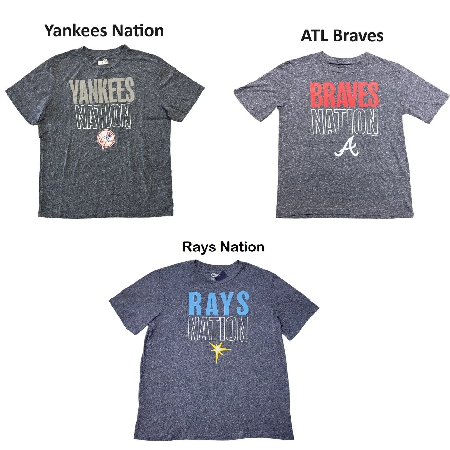 Majestic Men's MLB Team Graphic Printed Short Sleeve Crewneck T-Shirt Unisex T-shirt, Sweatshirt, Hoodie, Long Sleeve Tee - T-Shirt, Sweatshirt, Hoodie