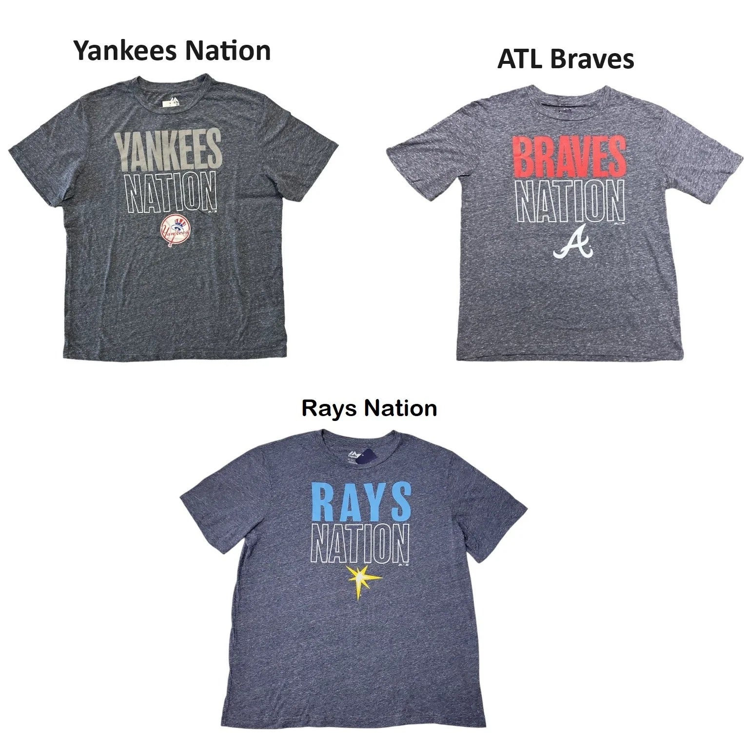 Majestic Men's MLB Team Graphic Printed Short Sleeve Crewneck T-Shirt Unisex T-shirt, Sweatshirt, Hoodie, Long Sleeve Tee - T-Shirt, Sweatshirt, Hoodie