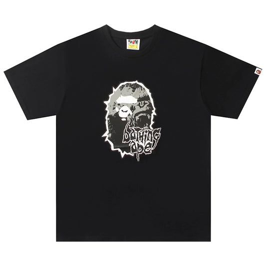 BAPE Mad Ape Head T-Shirt Black | A Bathing Ape Unisex T-shirt, Sweatshirt, Hoodie, Long Sleeve Tee - T-Shirt, Sweatshirt, Hoodie
