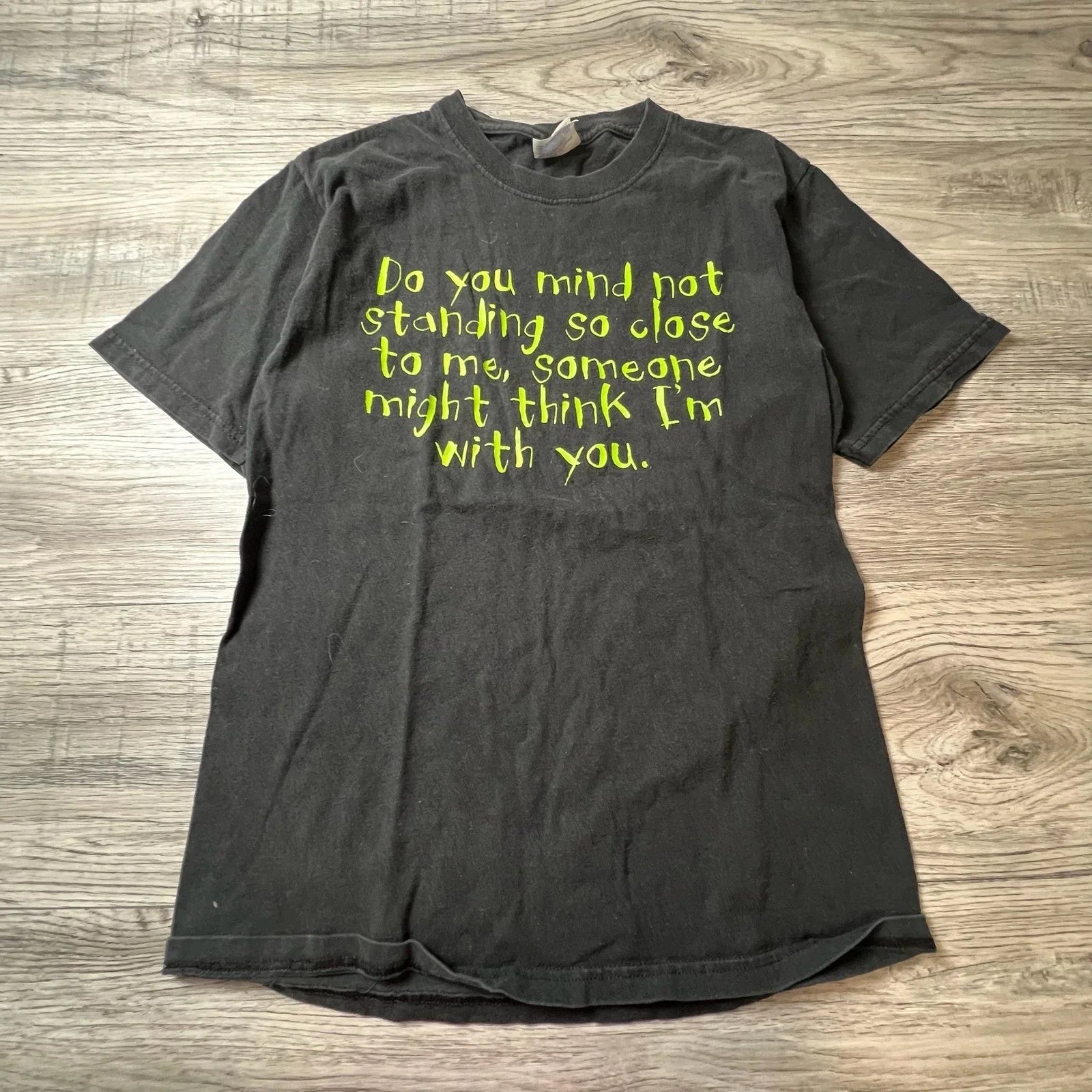 Hanes Graphic Tee Mens Small Black Sarcastic Quote Neon Green Funny T-Shirt S Unisex T-shirt, Sweatshirt, Hoodie, Long Sleeve Tee - T-Shirt, Sweatshirt, Hoodie