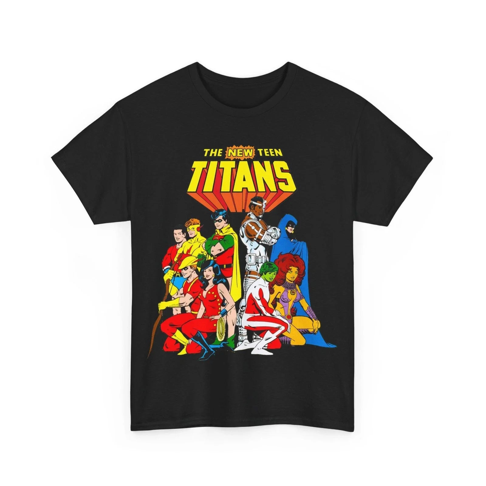 New Teen Titans T-Shirt - George Perez Art - Robin, Wonder Girl, Starfire, Raven Unisex T-shirt, Sweatshirt, Hoodie, Long Sleeve Tee - T-Shirt, Sweatshirt, Hoodie
