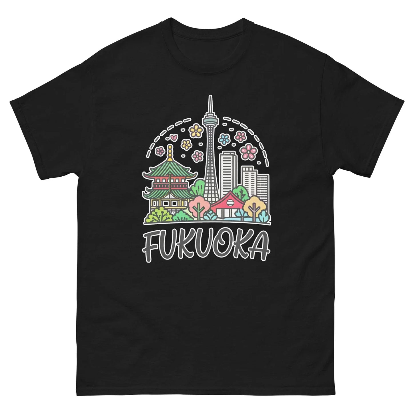 Fukuoka World Travel Urban Area City T-Shirt Unisex T-shirt, Sweatshirt, Hoodie, Long Sleeve Tee - T-Shirt, Sweatshirt, Hoodie