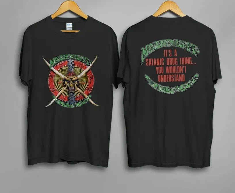 MONSTER MAGNET Tour 1991 Spine Of God STONER Rock Vtg Black T T-shirt T Unisex T-shirt, Sweatshirt, Hoodie, Long Sleeve Tee - T-Shirt, Sweatshirt, Hoodie