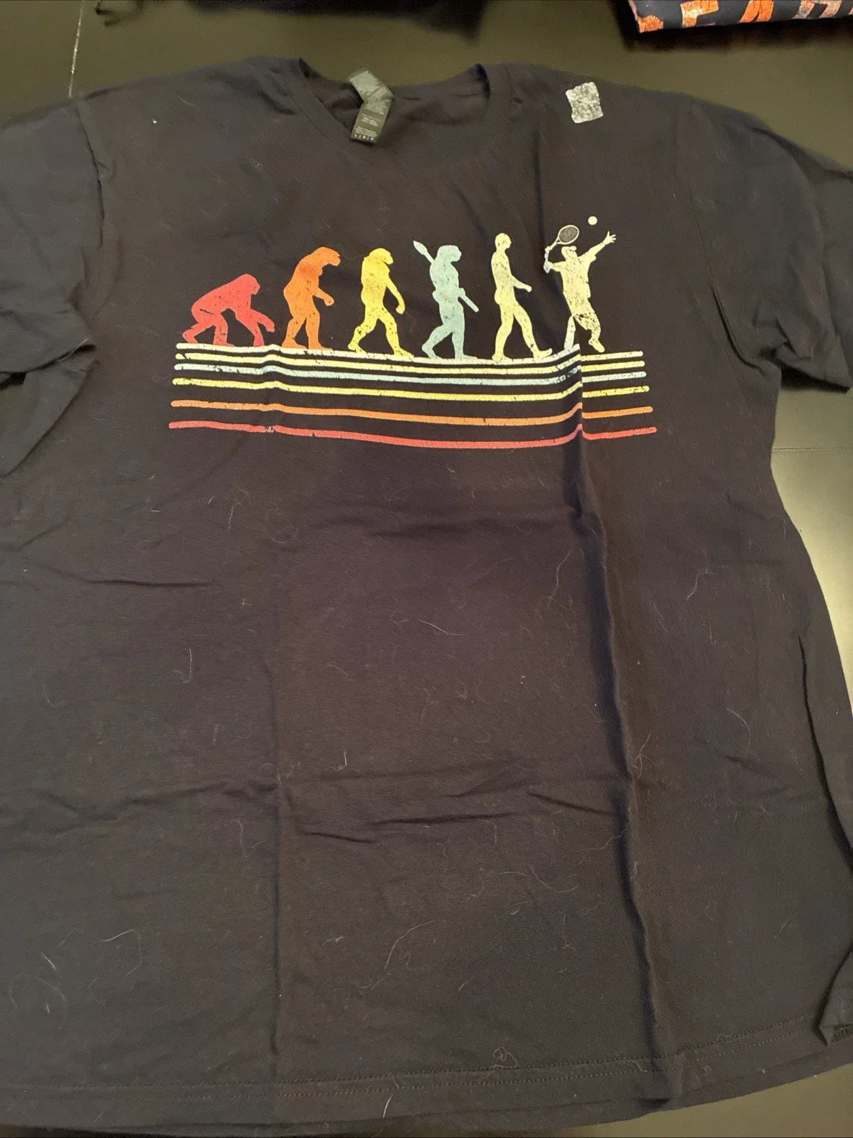 Retro Tennis Player Evolution - Racket Game Sports Lover Gift Unisex T-Shirt Unisex T-shirt, Sweatshirt, Hoodie, Long Sleeve Tee - T-Shirt, Sweatshirt, Hoodie