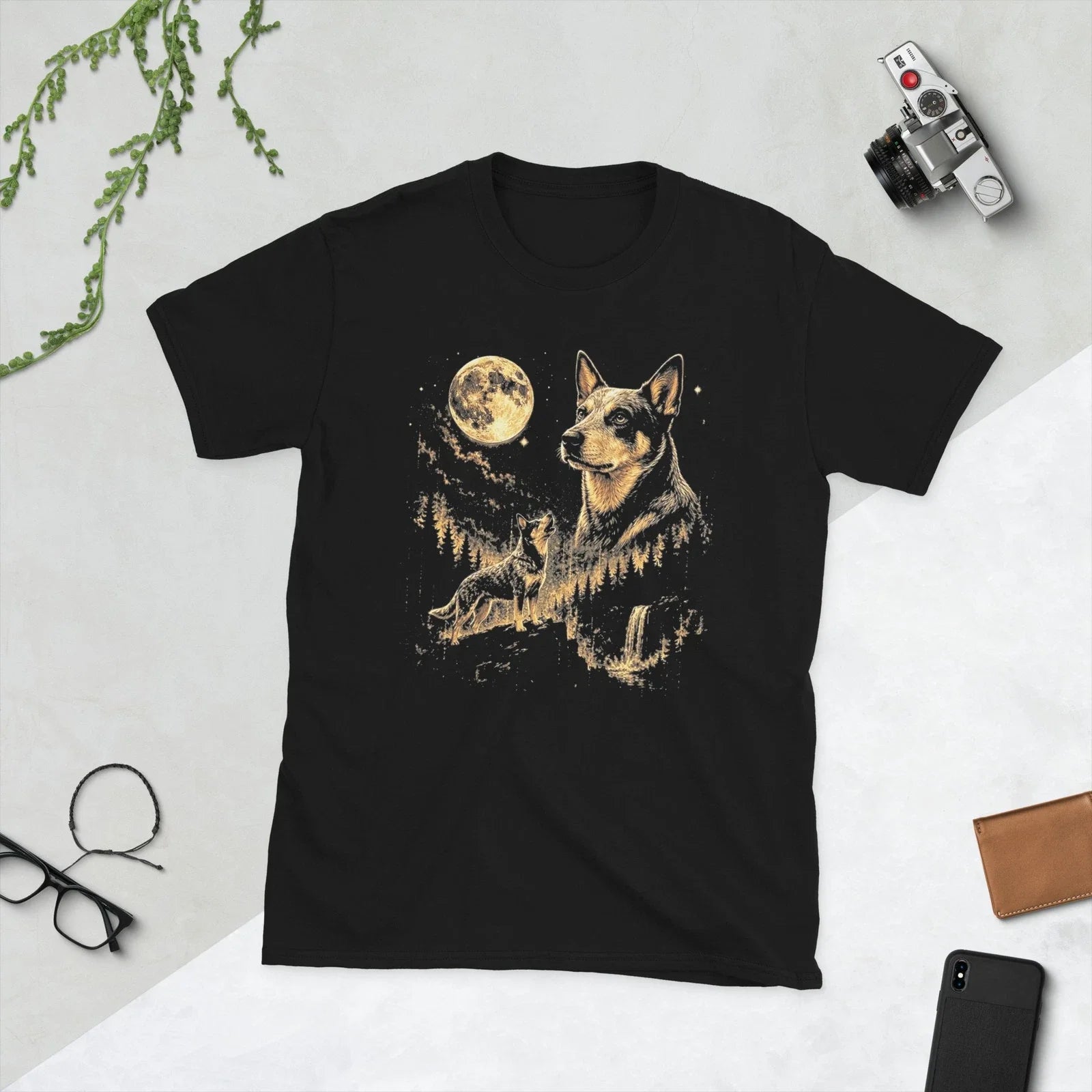 Australian Cattle Howling to The Moon Meme Animal Graphic T-Shirt Unisex T-shirt, Sweatshirt, Hoodie, Long Sleeve Tee - T-Shirt, Sweatshirt, Hoodie