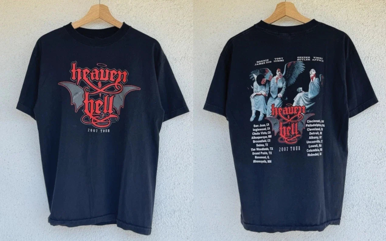 Heaven & Hell 2007 Tour Vintage T-Shirt Dio Y2K Heavy Metal Graphic Tee S-5XL Unisex T-shirt, Sweatshirt, Hoodie, Long Sleeve Tee - T-Shirt, Sweatshirt, Hoodie