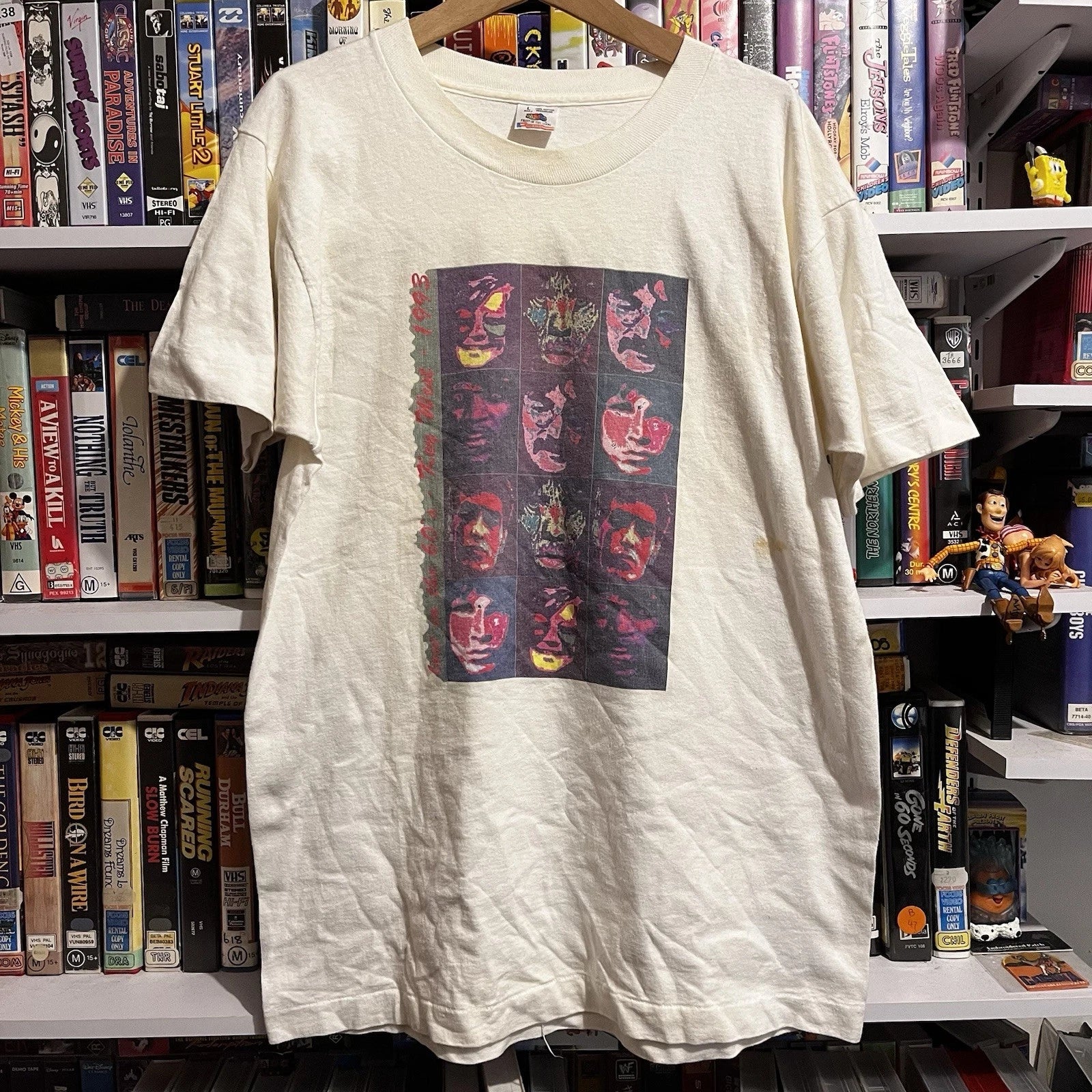 Vintage 1990s 90s Warhol Pop Art Acid Jim Morrison Janis Joplin Hendrix Tee L Unisex T-shirt, Sweatshirt, Hoodie, Long Sleeve Tee - T-Shirt, Sweatshirt, Hoodie