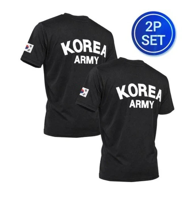 [2-Pack] ROKA Korea Army Cooling T-Shirt Quick Dry Military Tactical Tee Shirt Unisex T-shirt, Sweatshirt, Hoodie, Long Sleeve Tee - T-Shirt, Sweatshirt, Hoodie