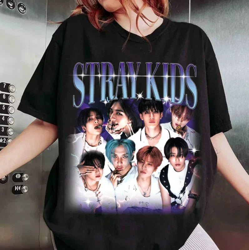 Stray Kids Kpop Sweatshirt, Stray Kids ROCK-STAR Album Shirt, Gift For STAYs Unisex T-shirt, Sweatshirt, Hoodie, Long Sleeve Tee - T-Shirt, Sweatshirt, Hoodie