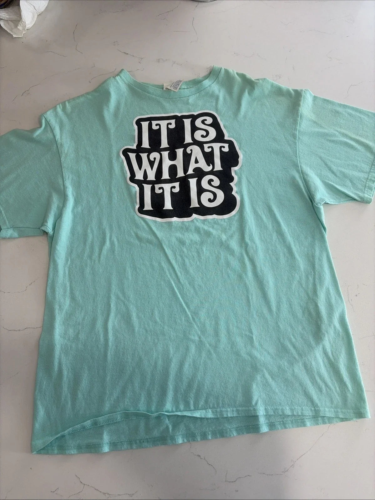 It Is What It Is Blue XL Print Shirt Sarcastic Funny Saying Unisex T-shirt, Sweatshirt, Hoodie, Long Sleeve Tee - T-Shirt, Sweatshirt, Hoodie