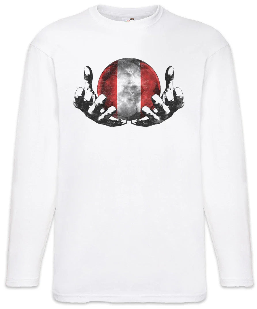 Peru Football Magic Ball Men Long Sleeve T-Shirt peruvian Soccer Flag World Unisex T-shirt, Sweatshirt, Hoodie, Long Sleeve Tee - T-Shirt, Sweatshirt, Hoodie