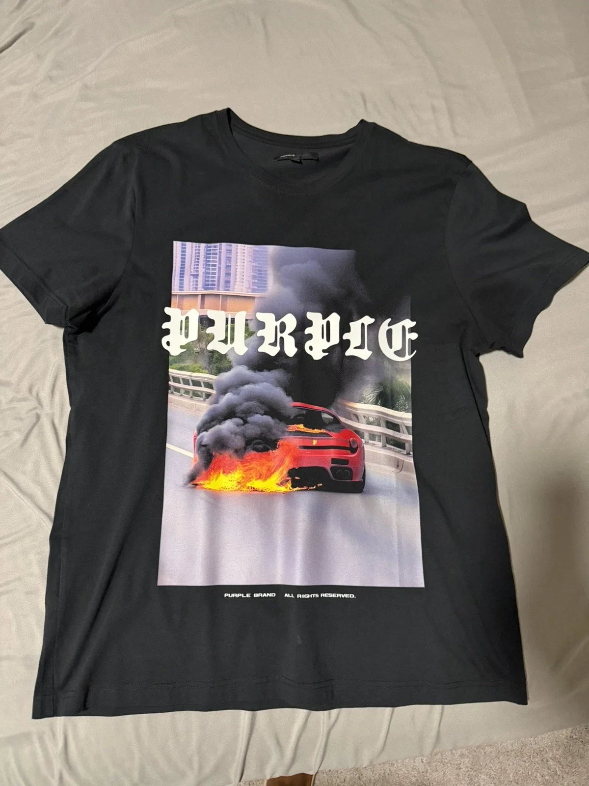 Purple Brand Black Graphic Men's T-Shirt XL Unisex T-shirt, Sweatshirt, Hoodie, Long Sleeve Tee - T-Shirt, Sweatshirt, Hoodie