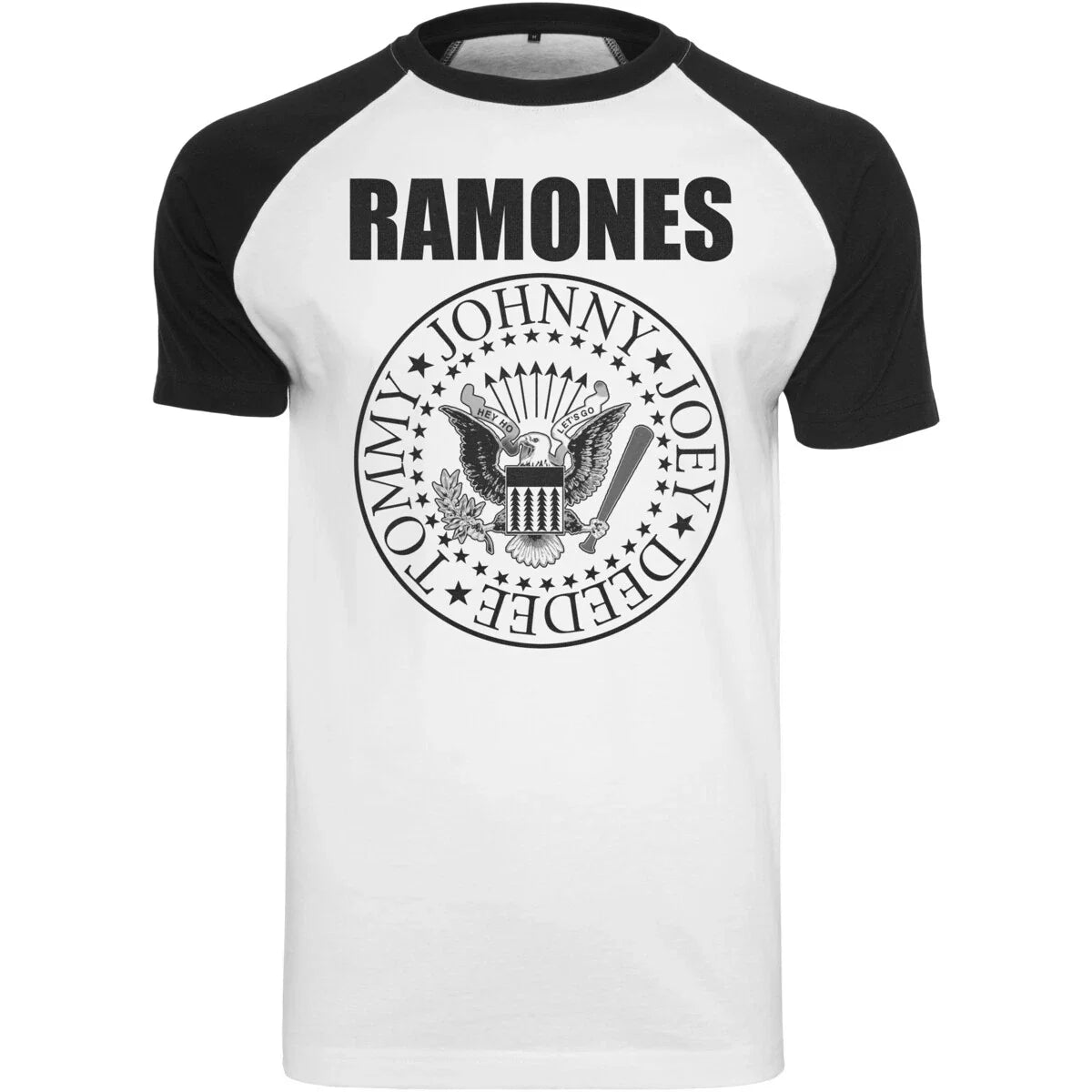 Merchcode Ramones Circle Raglan Tee Herren T-Shirt Logo Print Baumwolle Jersey sports jersey product view 1