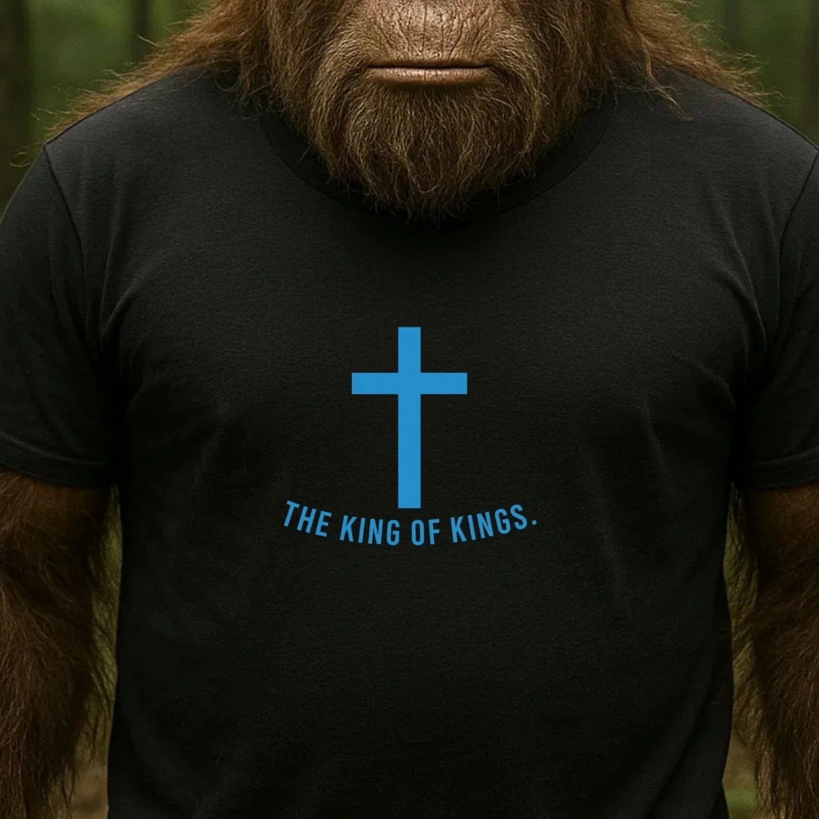 Mens Jesus Cross King Of Kings Motif Cotton T-Shirt Size S to 5XL Unisex T-shirt, Sweatshirt, Hoodie, Long Sleeve Tee - T-Shirt, Sweatshirt, Hoodie
