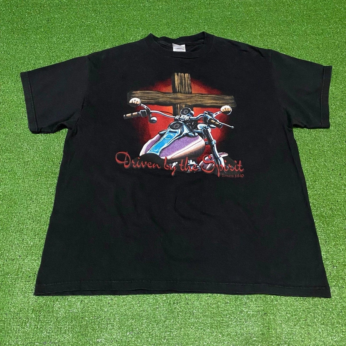 Vintage Y2K Daytona Bike Week Jesus Joe Cool Motorcycle Driven Spirit Tee Large Unisex T-shirt, Sweatshirt, Hoodie, Long Sleeve Tee - T-Shirt, Sweatshirt, Hoodie