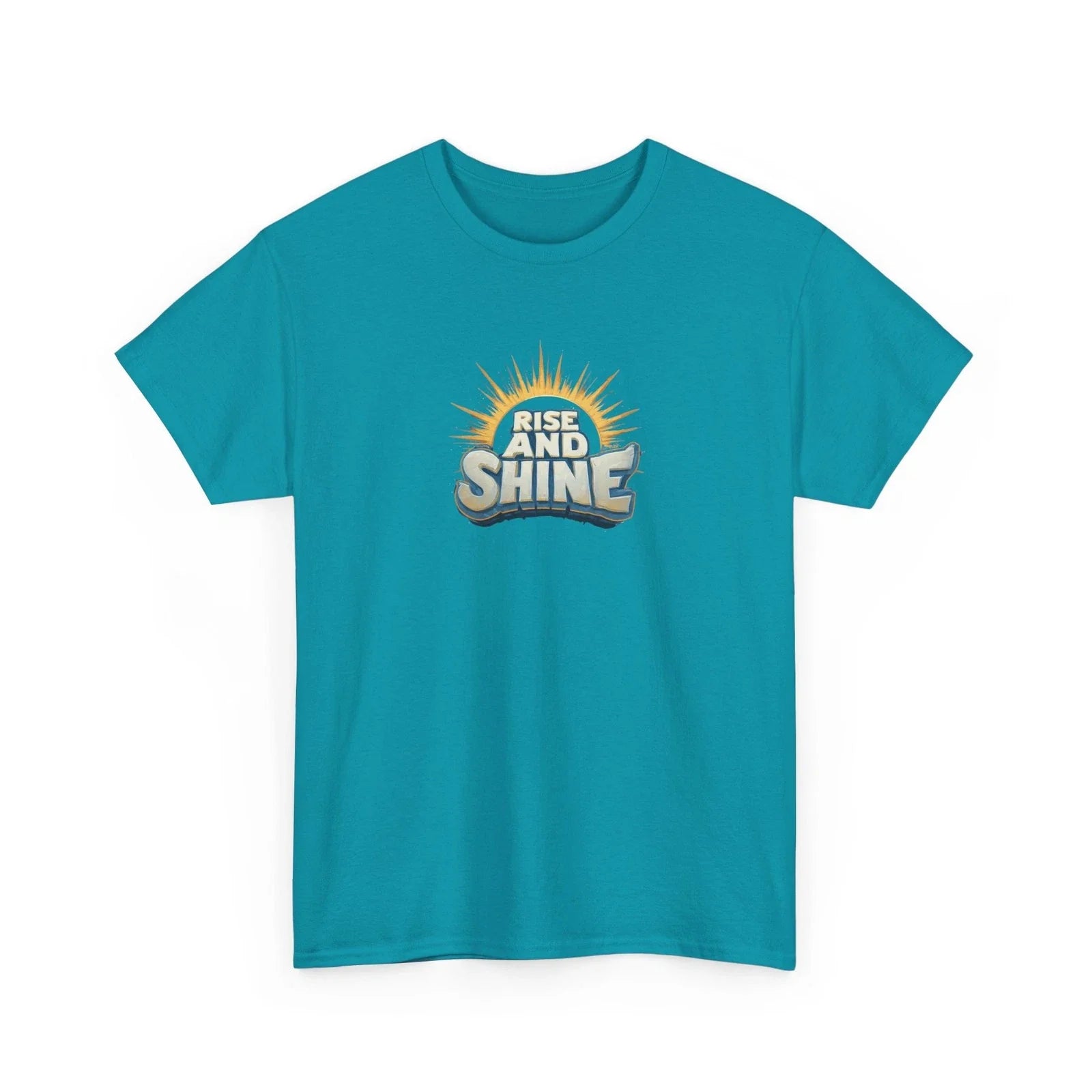 Rise and Shine Tee | Sunrise Retro Typography Graphic Unisex T-shirt, Sweatshirt, Hoodie, Long Sleeve Tee - T-Shirt, Sweatshirt, Hoodie