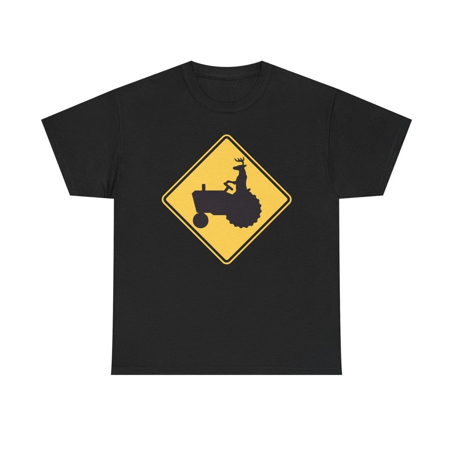 Funny Deer on a Tractor Tee Unisex T-shirt, Sweatshirt, Hoodie, Long Sleeve Tee - T-Shirt, Sweatshirt, Hoodie