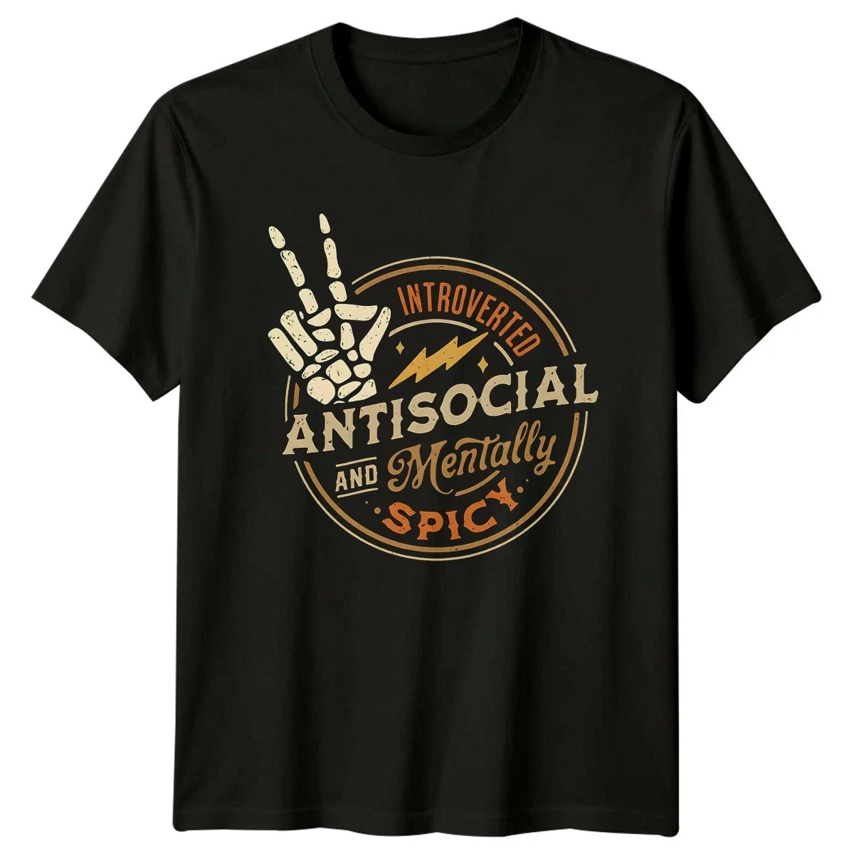 Introverted Antisocial And Mentally Spicy T-Shirt Introvert Humor Birthday Gift Unisex T-shirt, Sweatshirt, Hoodie, Long Sleeve Tee - T-Shirt, Sweatshirt, Hoodie