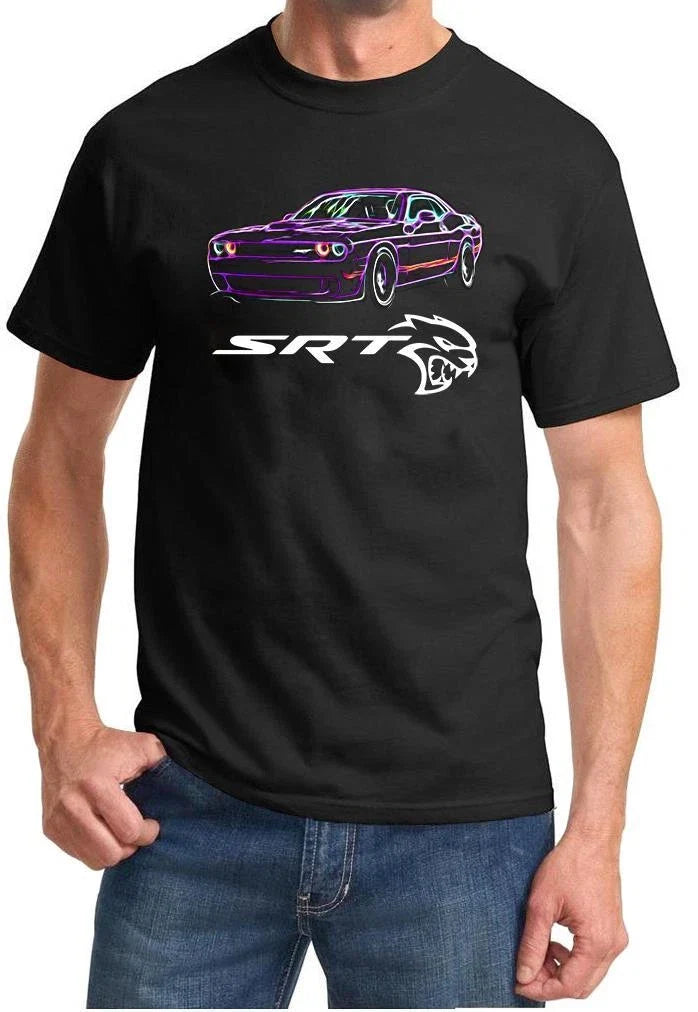 SRT Challenger Hellcat Neon Design Tshirt NEW FREE SHIP Unisex T-shirt, Sweatshirt, Hoodie, Long Sleeve Tee - T-Shirt, Sweatshirt, Hoodie