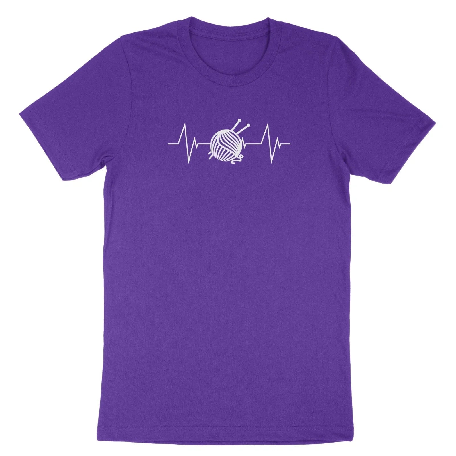 Funny Knitting Shirt Knitting Heartbeat T-shirt Tee gift Knitting Lover for Mom Unisex T-shirt, Sweatshirt, Hoodie, Long Sleeve Tee - T-Shirt, Sweatshirt, Hoodie