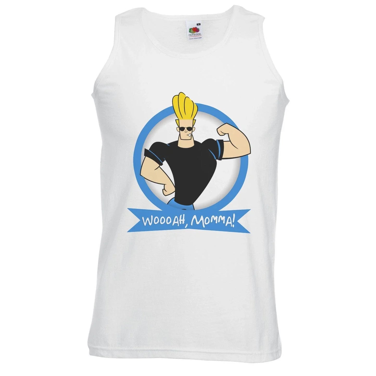 Mens Woah Momma Male Cool Cartoon Stud TV Show White Unisex Vest Unisex T-shirt, Sweatshirt, Hoodie, Long Sleeve Tee - T-Shirt, Sweatshirt, Hoodie