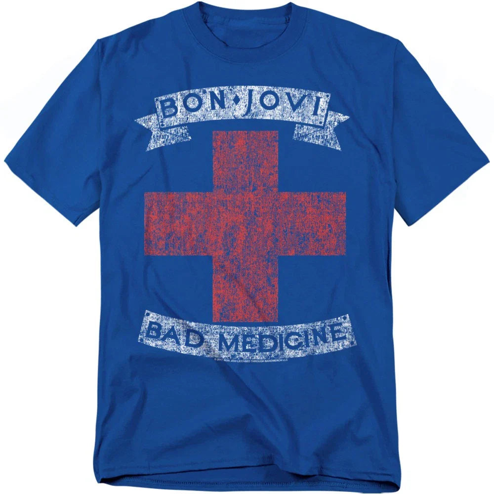 Bon Jovi Bad Medicine T-Shirt S-4XL, Royal Unisex T-shirt, Sweatshirt, Hoodie, Long Sleeve Tee - T-Shirt, Sweatshirt, Hoodie