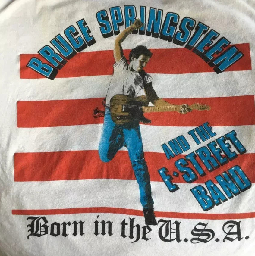 VTG Bruce Springsteen T-shirt Tee Short Sleeve Full Size S to 5XL Unisex T-shirt, Sweatshirt, Hoodie, Long Sleeve Tee - T-Shirt, Sweatshirt, Hoodie