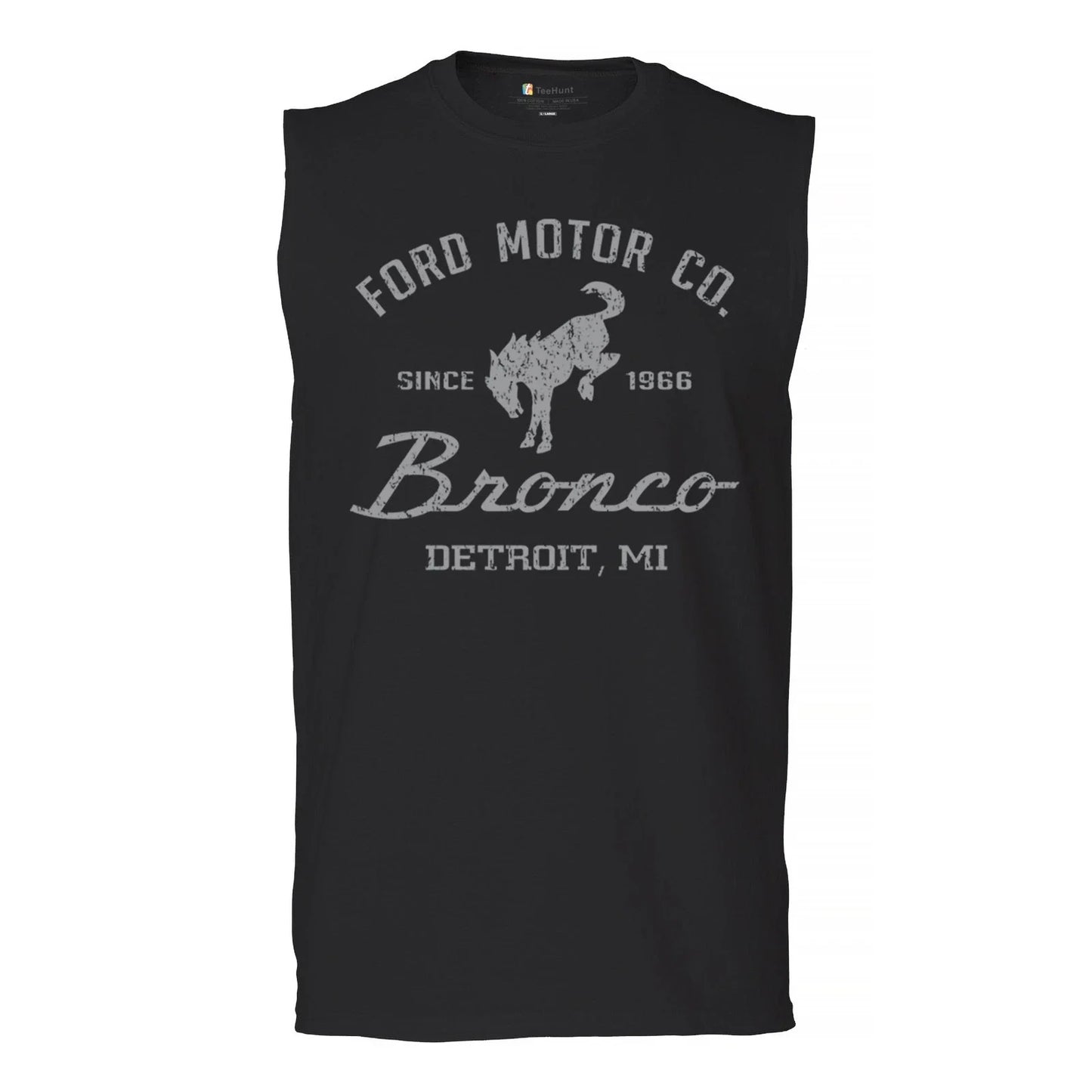 Ford Motor Co Bronco Detroit MI Muscle Shirt Retro Truck Since 1966 4x4 Men's Unisex T-shirt, Sweatshirt, Hoodie, Long Sleeve Tee - T-Shirt, Sweatshirt, Hoodie