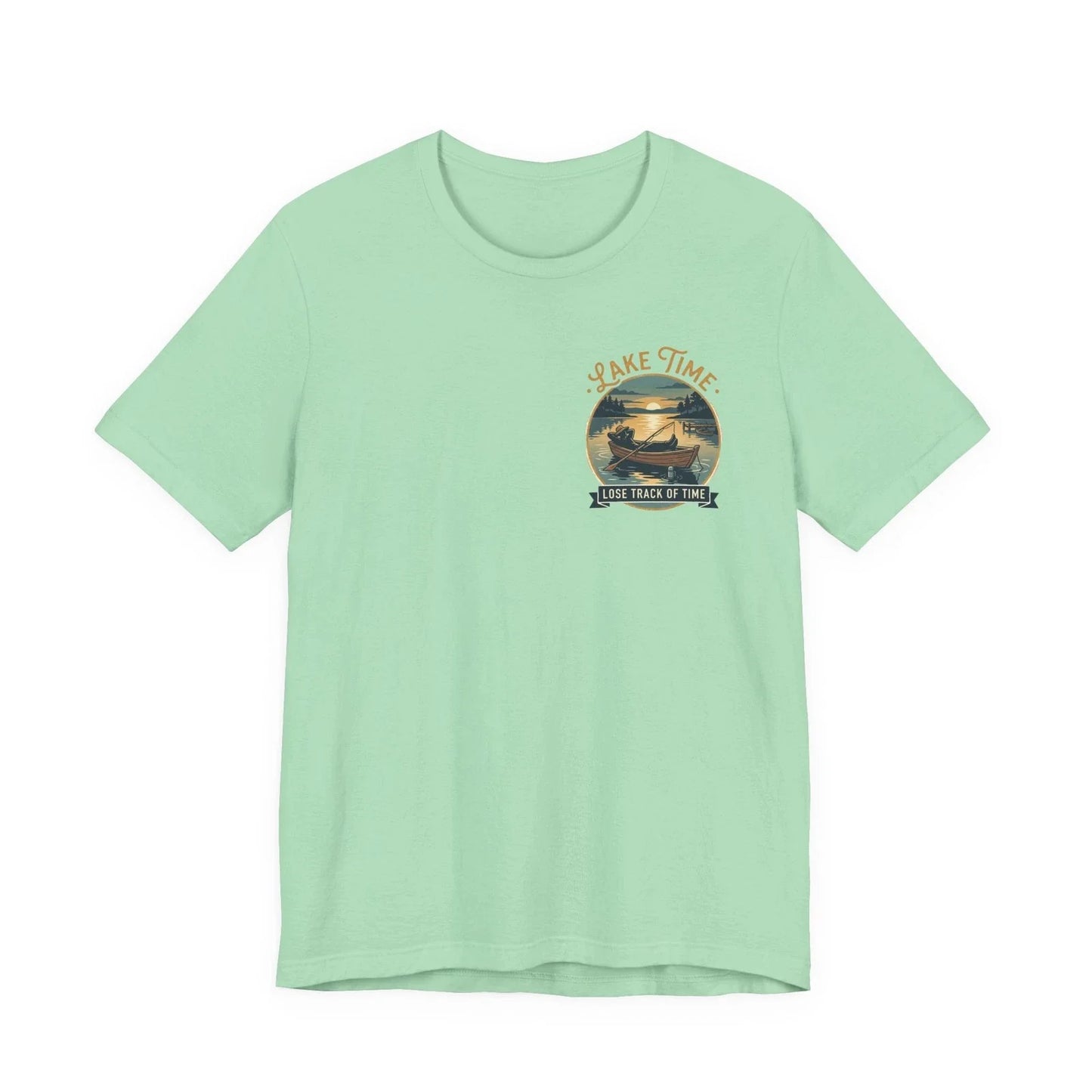 Lake Time boat sunset T-Shirt | vintage coastal summer, Americana Unisex T-shirt, Sweatshirt, Hoodie, Long Sleeve Tee - T-Shirt, Sweatshirt, Hoodie