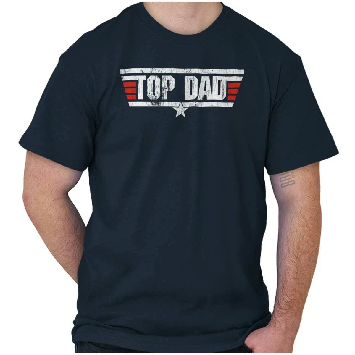 Top Dad Father's Day Best Ever Birthday Gift Mens Casual Crewneck T Shirts Tees Unisex T-shirt, Sweatshirt, Hoodie, Long Sleeve Tee - T-Shirt, Sweatshirt, Hoodie