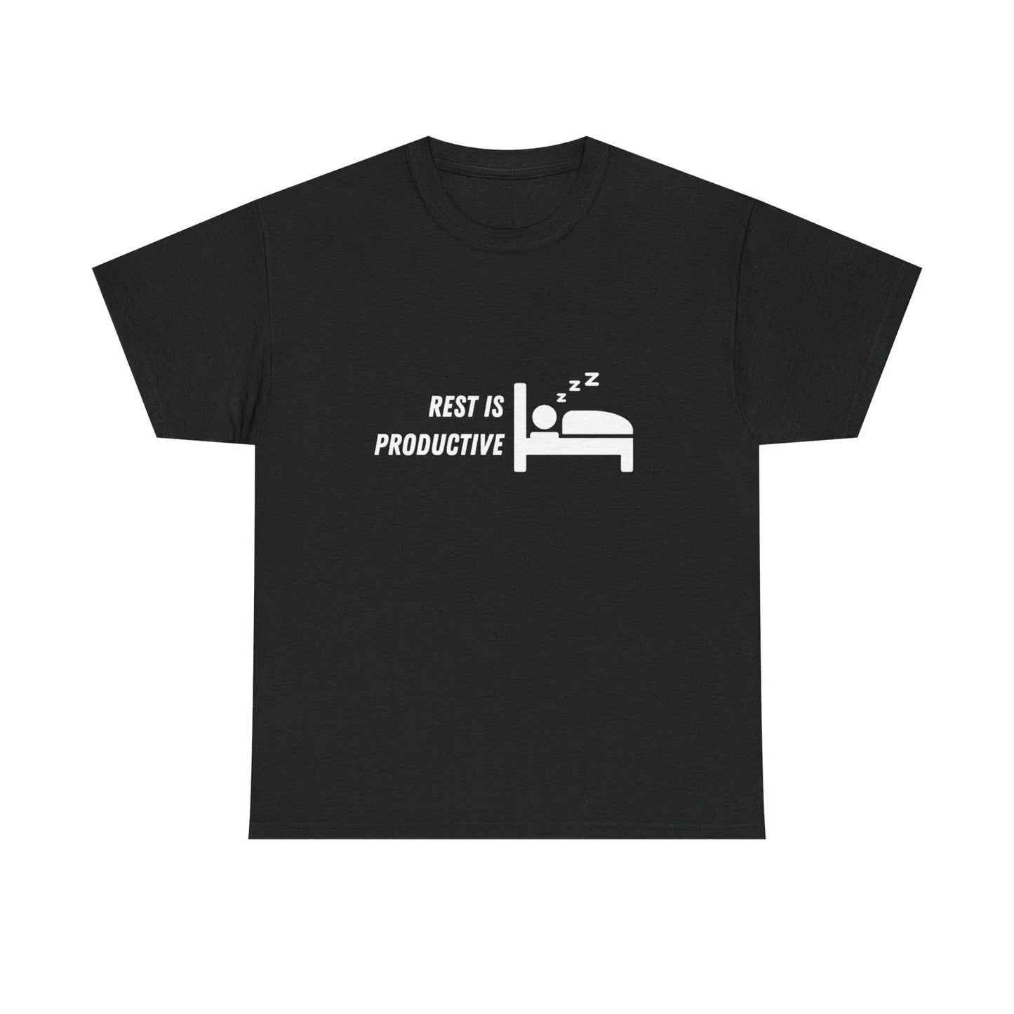 Rest Is Productive Tee | Sleep Bed Graphic Shirt Unisex T-shirt, Sweatshirt, Hoodie, Long Sleeve Tee - T-Shirt, Sweatshirt, Hoodie