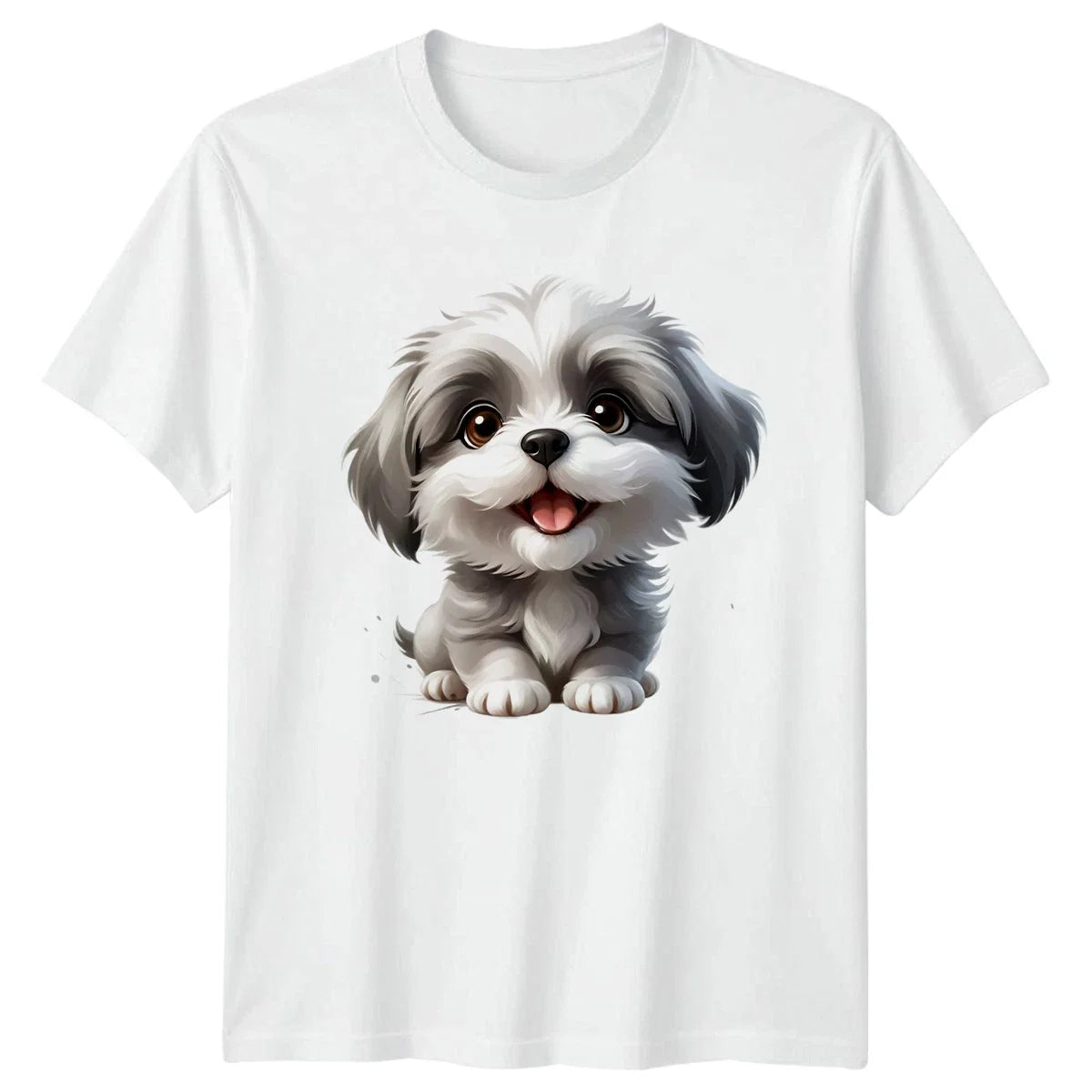 Shih Tzu T-Shirt Dog Lovers Small Breed Pets Birthday Gift For Him And Her Unisex T-shirt, Sweatshirt, Hoodie, Long Sleeve Tee - T-Shirt, Sweatshirt, Hoodie