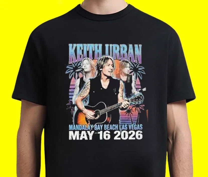 Keith Urban Las Vegas Concert May 16 2026 Mandalay Bay Beach Concert Vintage shi Unisex T-shirt, Sweatshirt, Hoodie, Long Sleeve Tee - T-Shirt, Sweatshirt, Hoodie
