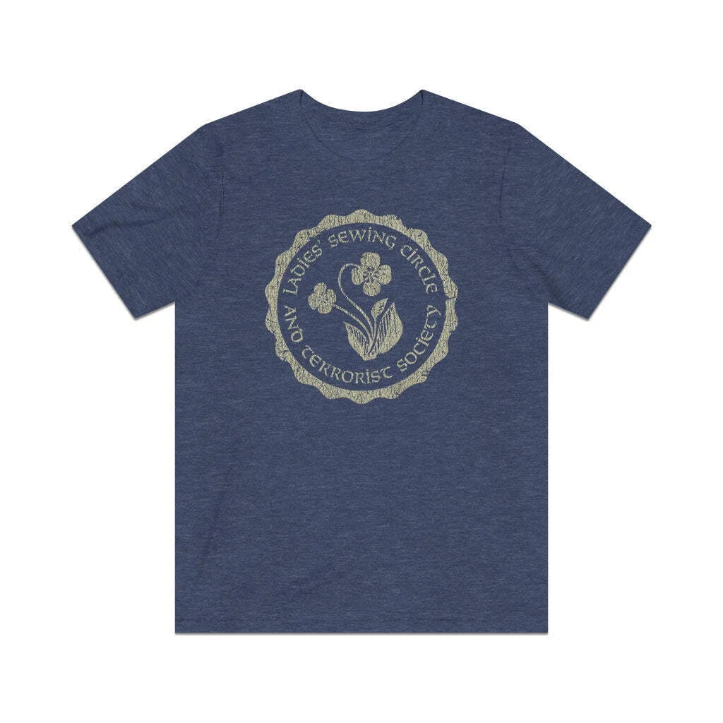 Ladies Sewing Circle and Terrorist Society 1974 Vintage Men's T-Shirt Unisex T-shirt, Sweatshirt, Hoodie, Long Sleeve Tee - T-Shirt, Sweatshirt, Hoodie