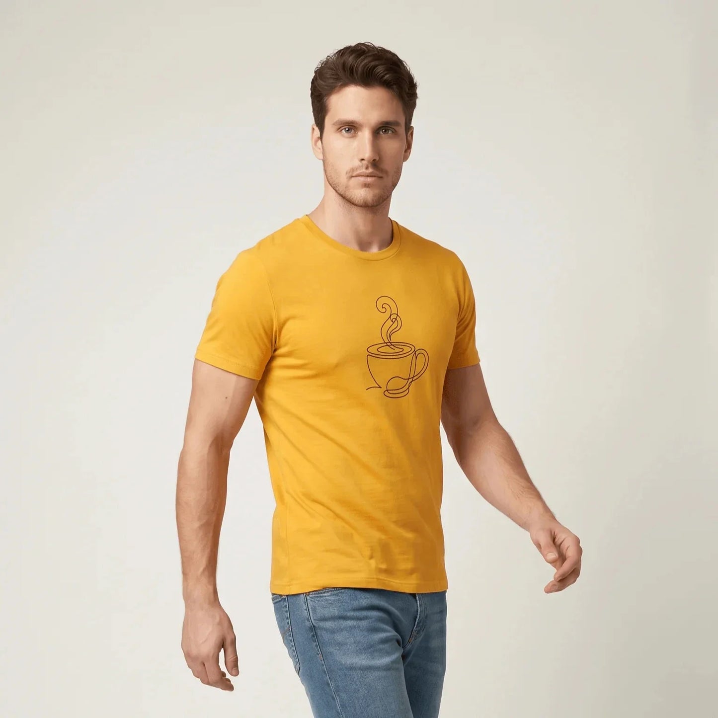 Coffee Lover T-Shirt Morning Ritual Minimalist Line Art Graphic Tee MOEBEER Unisex T-shirt, Sweatshirt, Hoodie, Long Sleeve Tee - T-Shirt, Sweatshirt, Hoodie