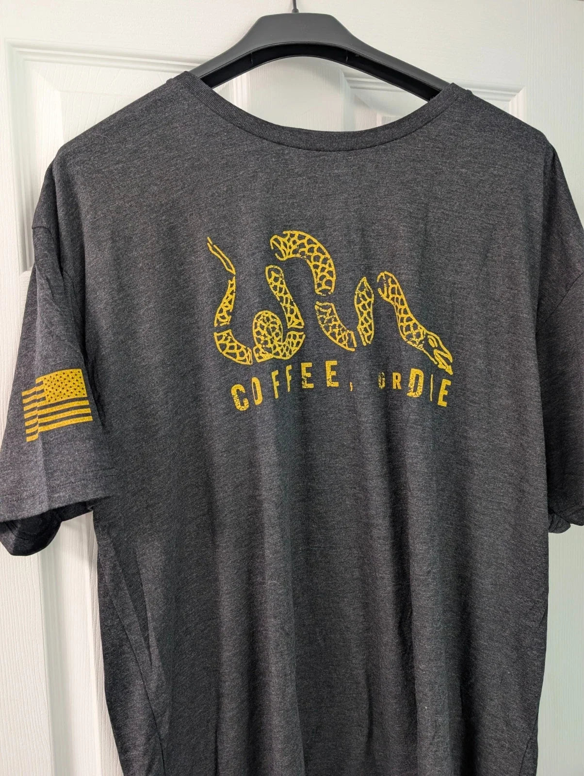 BRCC BLACK RIFLE COFFEE CO NEW T SHIRT Men's 3XL COFFEE OR DIE SNAKE SEALED Unisex T-shirt, Sweatshirt, Hoodie, Long Sleeve Tee - T-Shirt, Sweatshirt, Hoodie